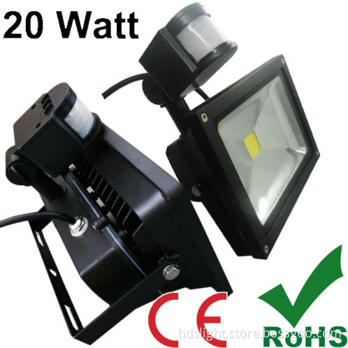 led flood light pir 20W
